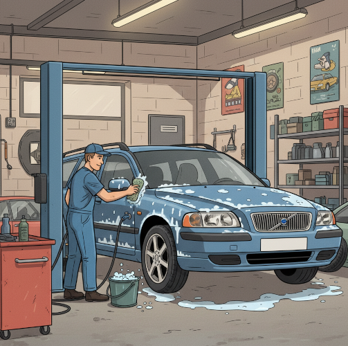 Rajzolt Volvo átvizsgálás